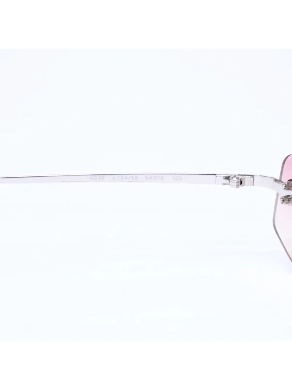 Chanel Rimless Sunglasses Eyewear CC Logo Pink Gradation